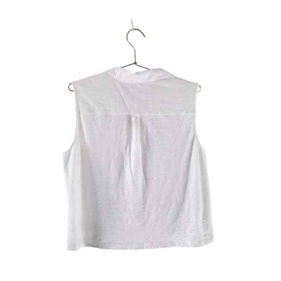 Theory Shrunken Shirt Button Up‎ Tank - Picture 3 of 6